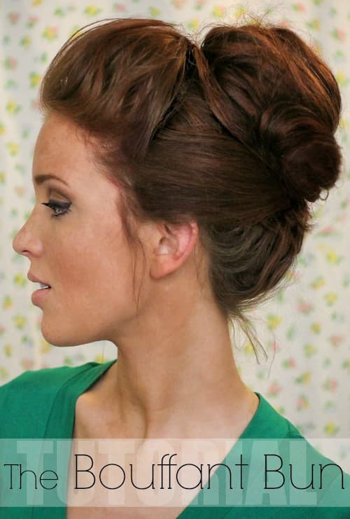 Bouffant hairstyle