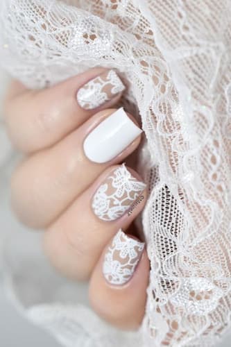 White nail