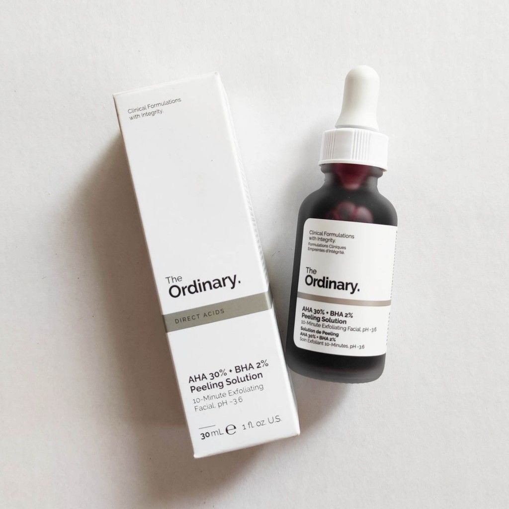 the Ordinary AHA 30% + BHA 2% Peeling Solution