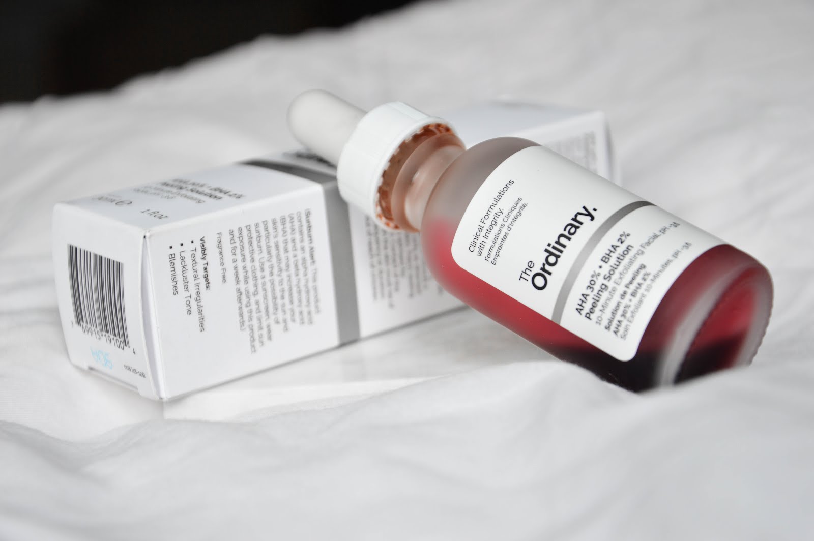 the Ordinary AHA 30% + BHA 2% Peeling Solution